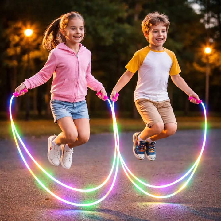 Springtouw Met LED‑Lichtboog En Verstelbare Lengte Voor Dynamisch Trainingseffect