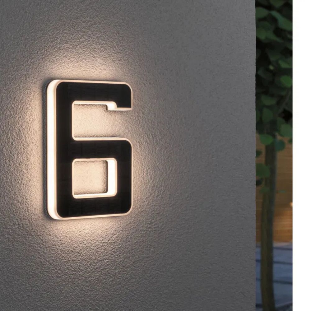 Verlicht Huisnummer op Zonne-Energie met Automatische Schemersensor