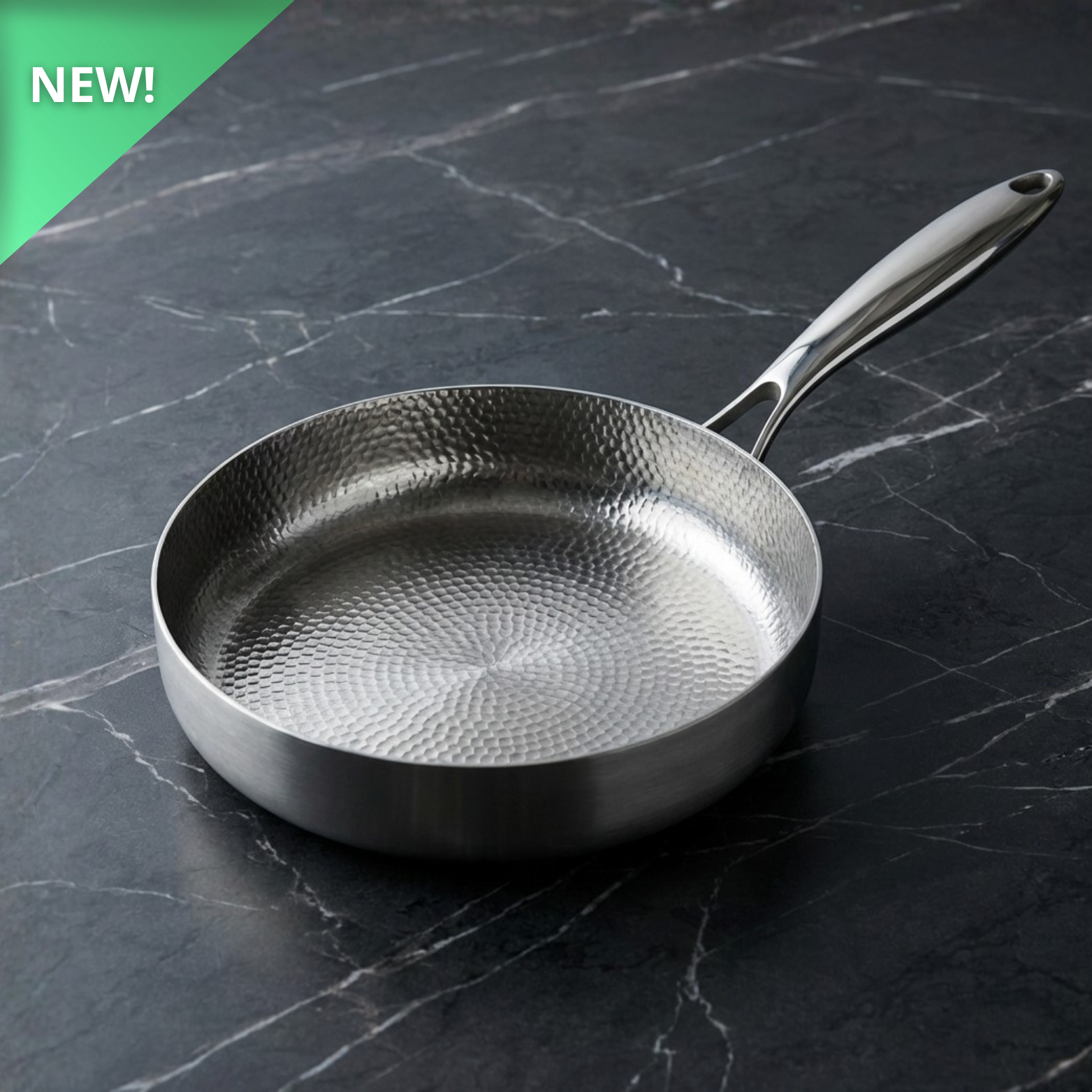 Diepe Titanium Koekpan met Ongecoate Kookoppervlak