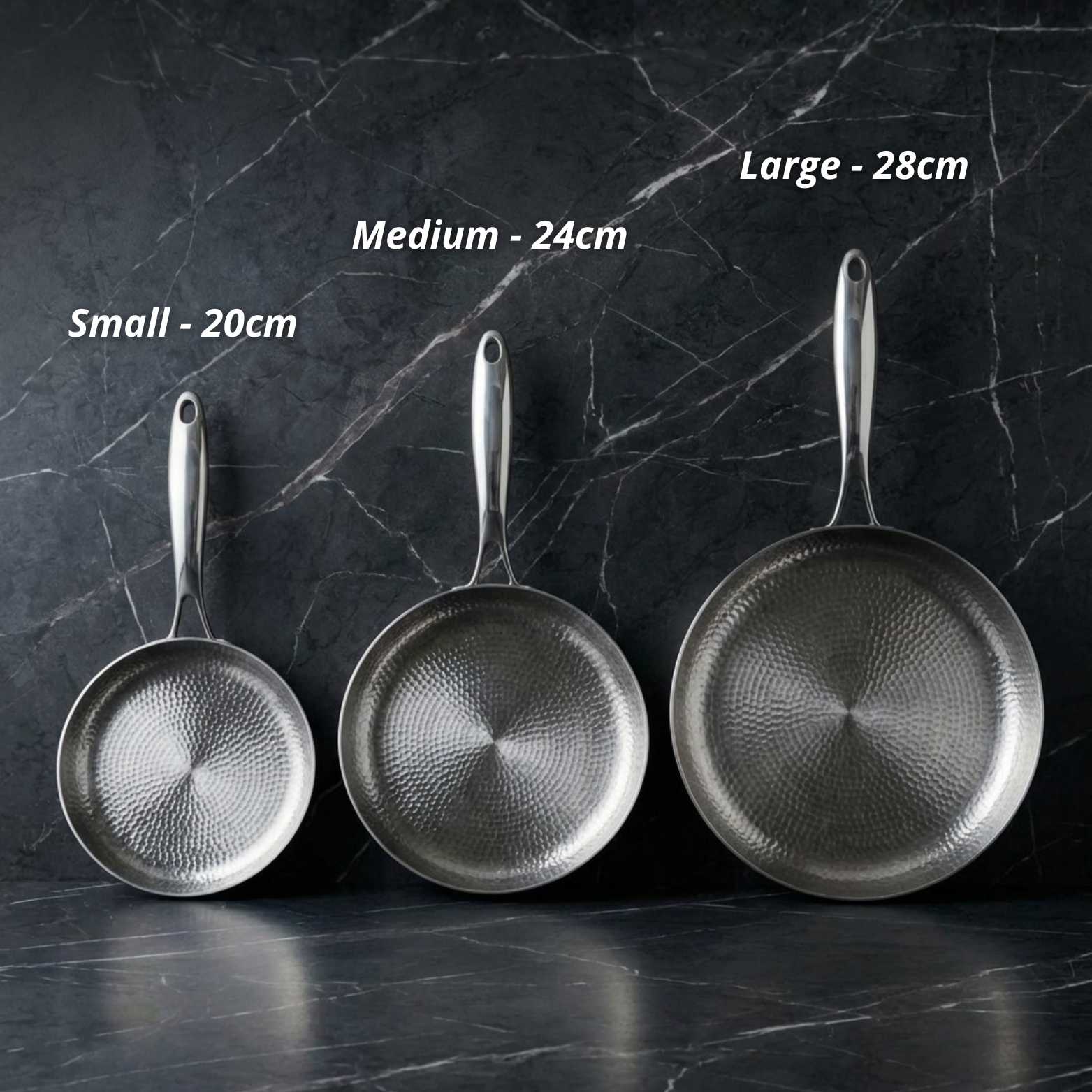 Diepe Titanium Koekpan met Ongecoate Kookoppervlak
