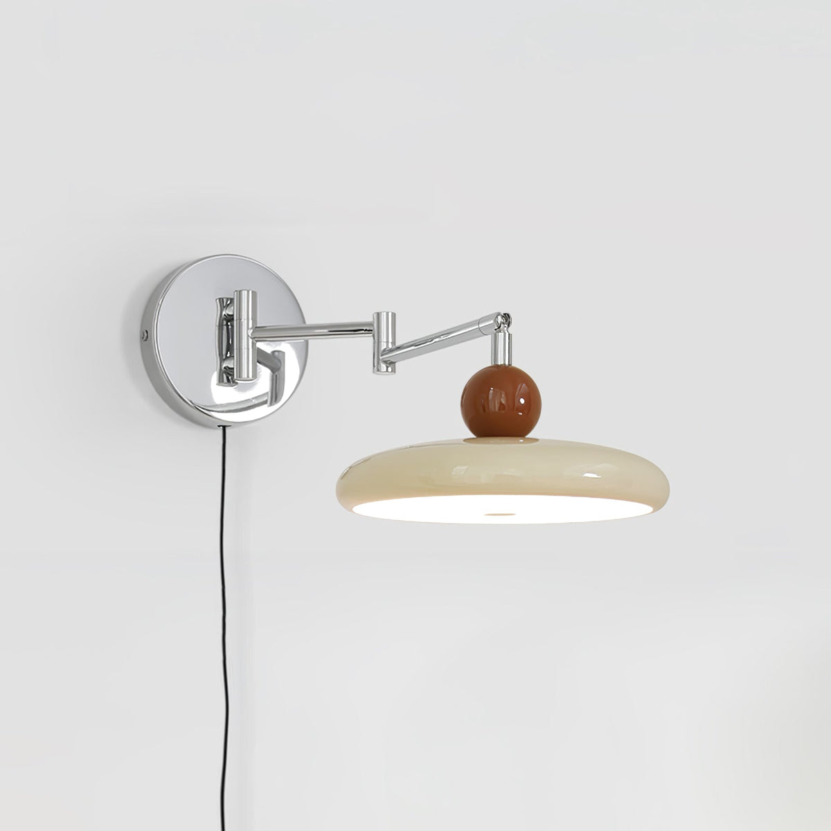 Wandlamp Met Ronde Schijf En Geïntegreerde Led Voor Warme Moderne Sfeer