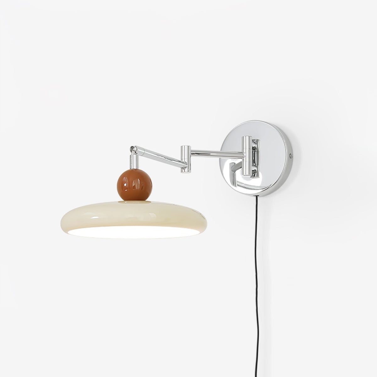 Wandlamp Met Ronde Schijf En Geïntegreerde Led Voor Warme Moderne Sfeer