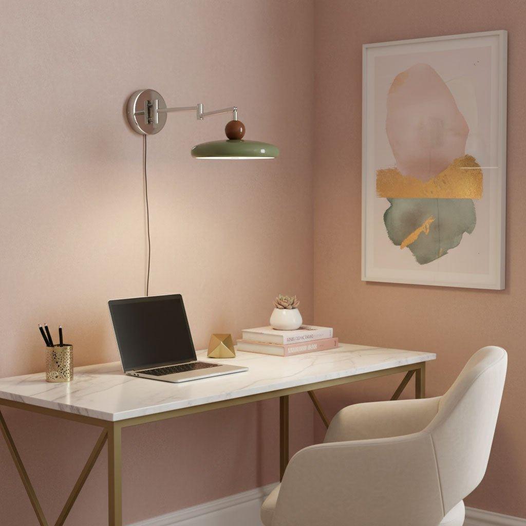 Wandlamp Met Ronde Schijf En Geïntegreerde Led Voor Warme Moderne Sfeer