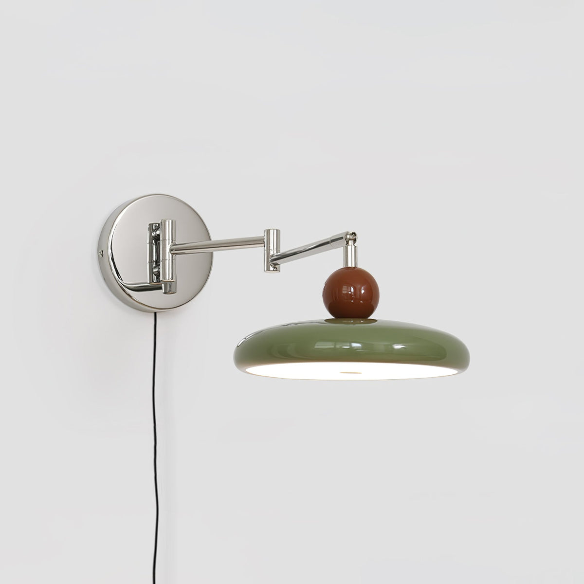 Wandlamp Met Ronde Schijf En Geïntegreerde Led Voor Warme Moderne Sfeer