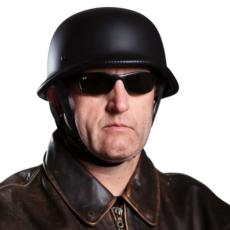 Vintage Halfschaal Helm met Sterke ABS‑Constructie en Comfortabele Binnenvoering