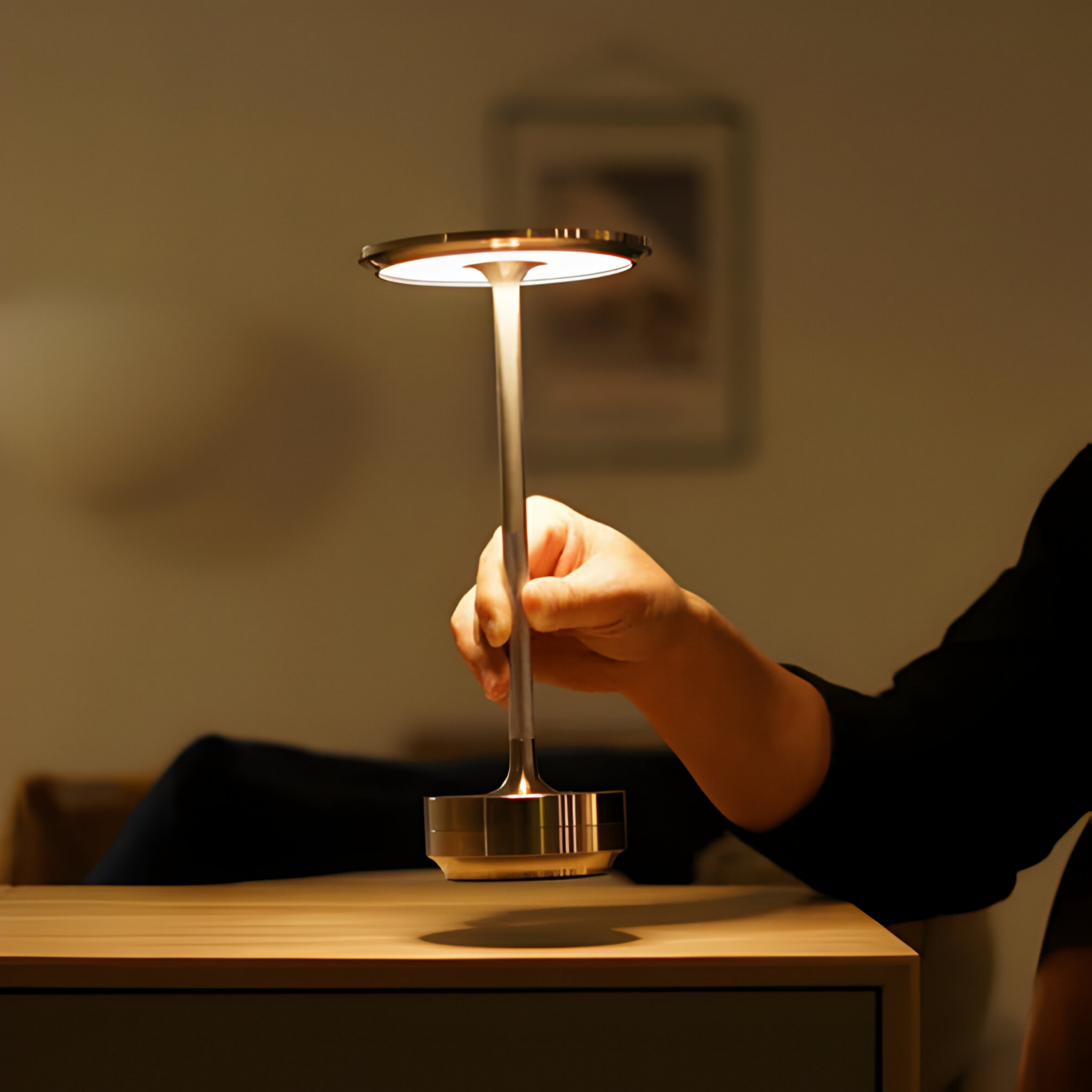 Draadloze Tafellamp Met Dimbare Touchbediening