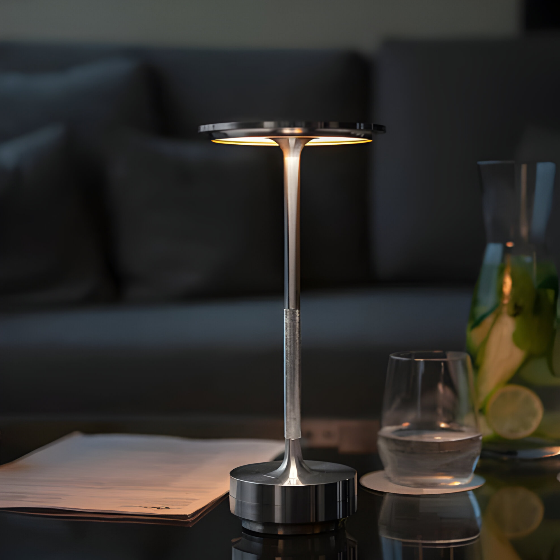 Draadloze Tafellamp Met Dimbare Touchbediening
