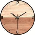 Wandklok Stil Houtlook Modern Rustig Interieuraccent