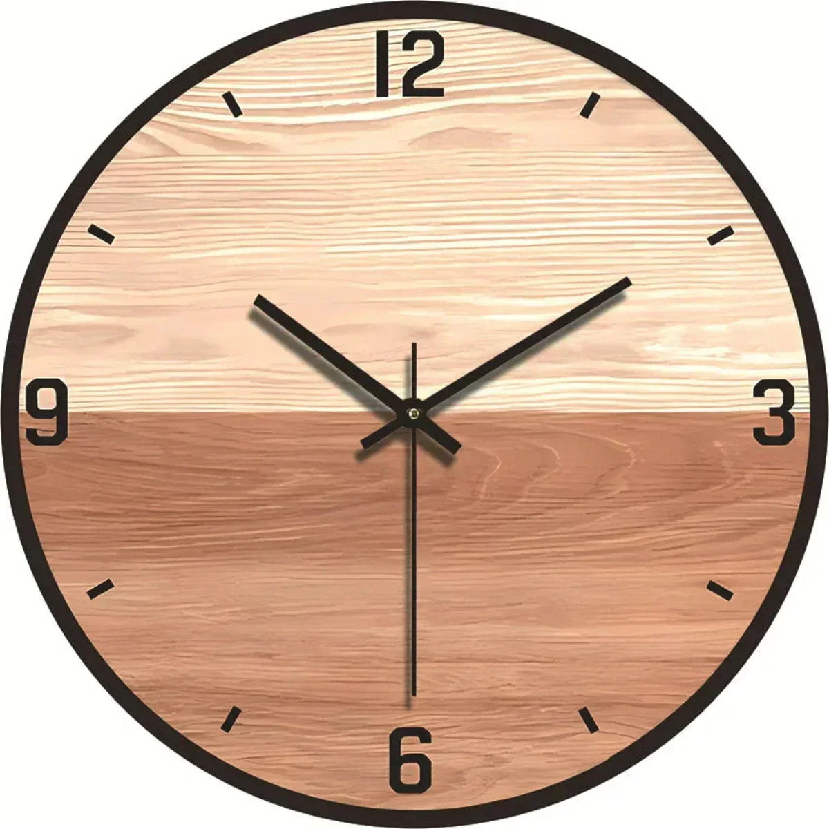Wandklok Stil Houtlook Modern Rustig Interieuraccent