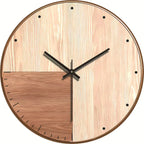 Wandklok Stil Houtlook Modern Rustig Interieuraccent