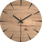 Wandklok Stil Houtlook Modern Rustig Interieuraccent