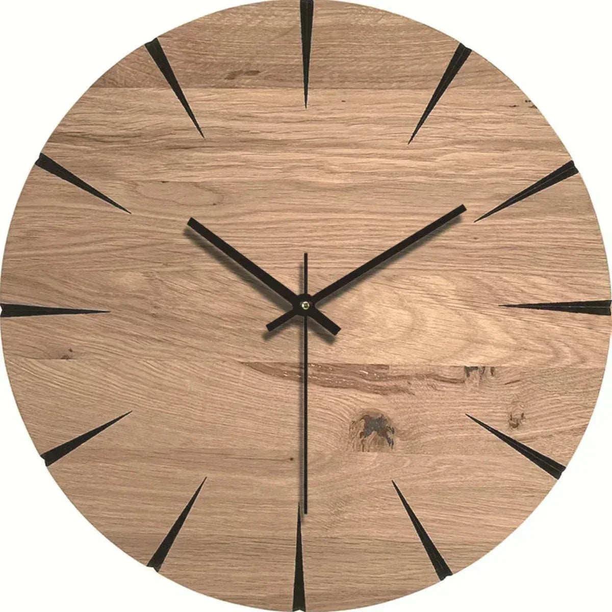 Wandklok Stil Houtlook Modern Rustig Interieuraccent