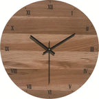 Wandklok Stil Houtlook Modern Rustig Interieuraccent
