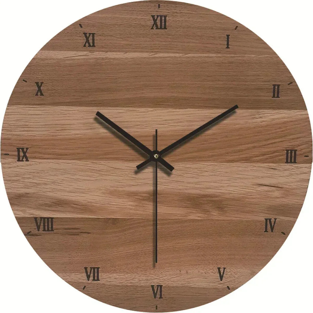 Wandklok Stil Houtlook Modern Rustig Interieuraccent