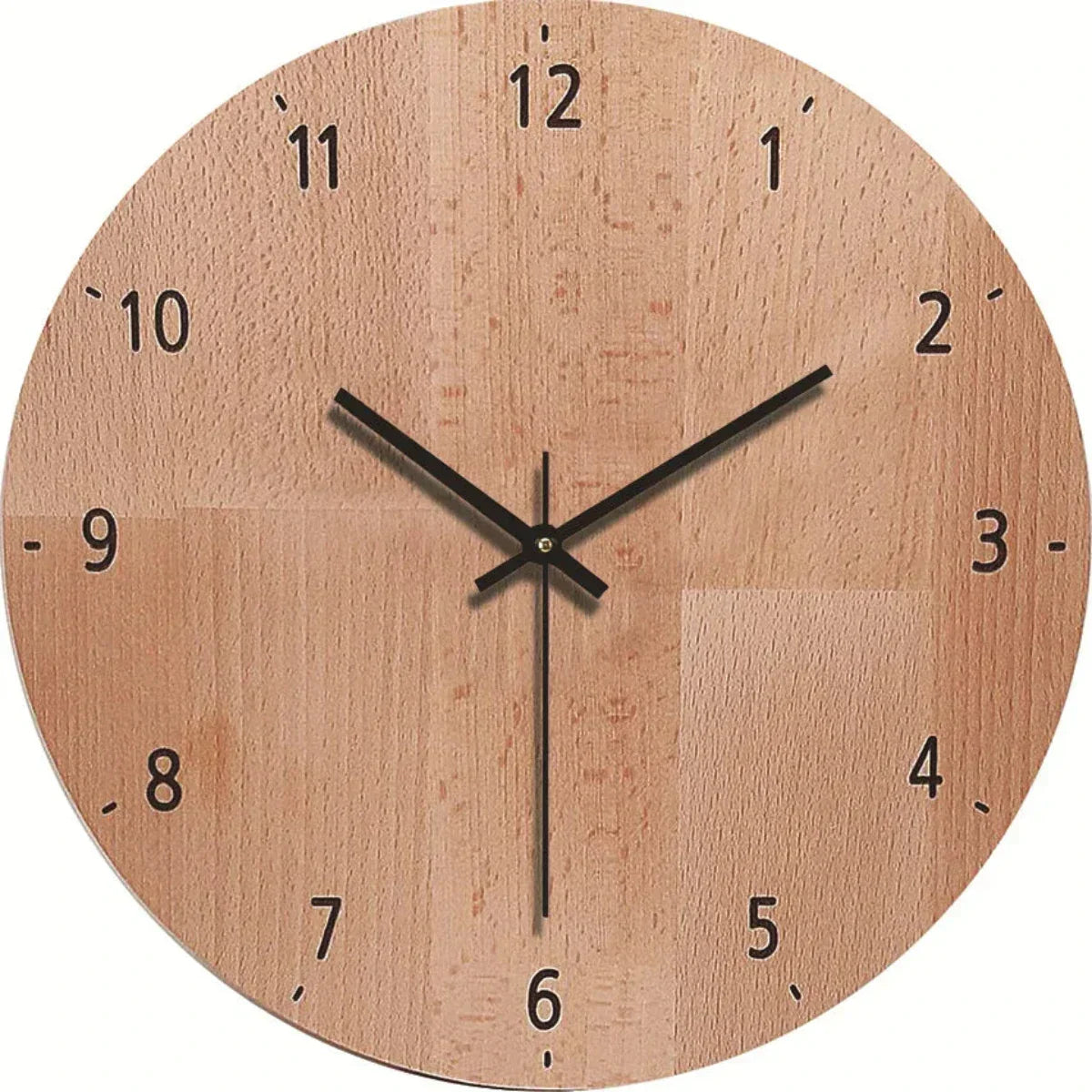 Wandklok Stil Houtlook Modern Rustig Interieuraccent