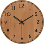 Wandklok Stil Houtlook Modern Rustig Interieuraccent