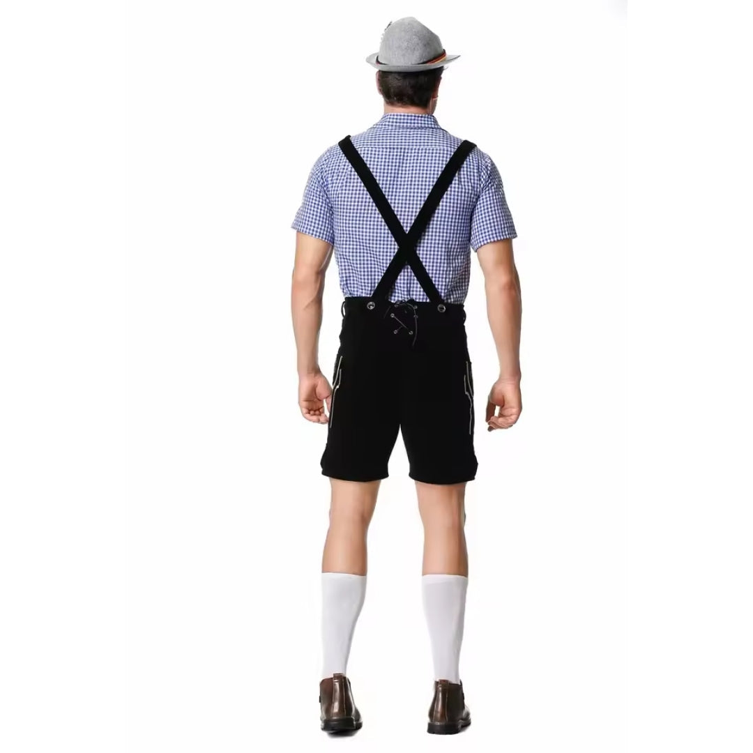 Heren Lederhosen met Bretels in Traditionele Oktoberfest-Stijl
