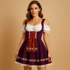 Dames Dirndl Jurk in Traditionele Oktoberfest-Stijl