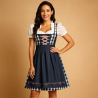 Dames Dirndl Jurk in Traditionele Oktoberfest-Stijl
