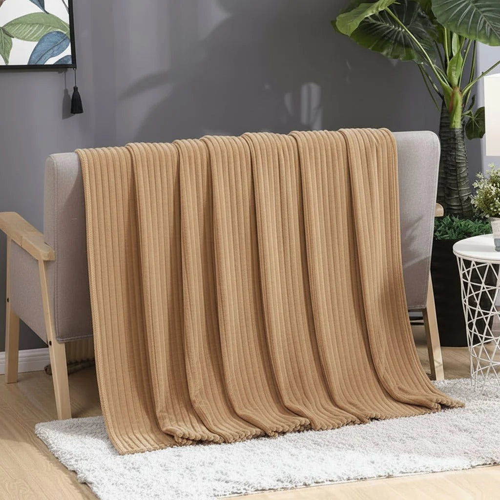 Flanel Fleece Deken Met Warme Isolatie En Dagelijkse Sfeerverhoging