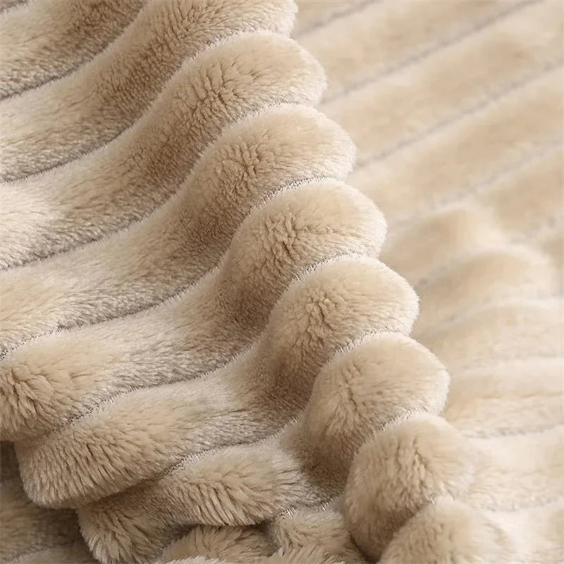 Flanel Fleece Deken Met Warme Isolatie En Dagelijkse Sfeerverhoging