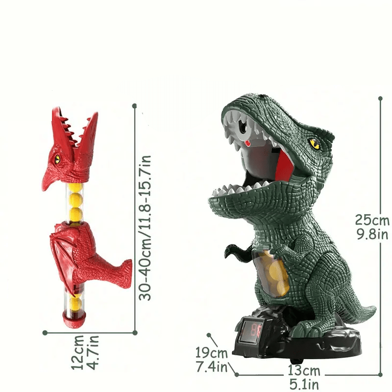 Kinder DINOPOP Blaster met Schuimballen en Dinosaurier Doelspel voor Actief Speelplezier
