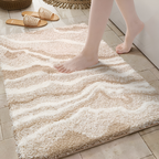 Zachte Badmat met Marmerlook en Antislip Onderzijde voor de Badkamer