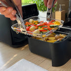 Airfryer Manden RVS Meerlaagse Compact Ontwerp