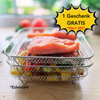 Airfryer Manden RVS Meerlaagse Compact Ontwerp