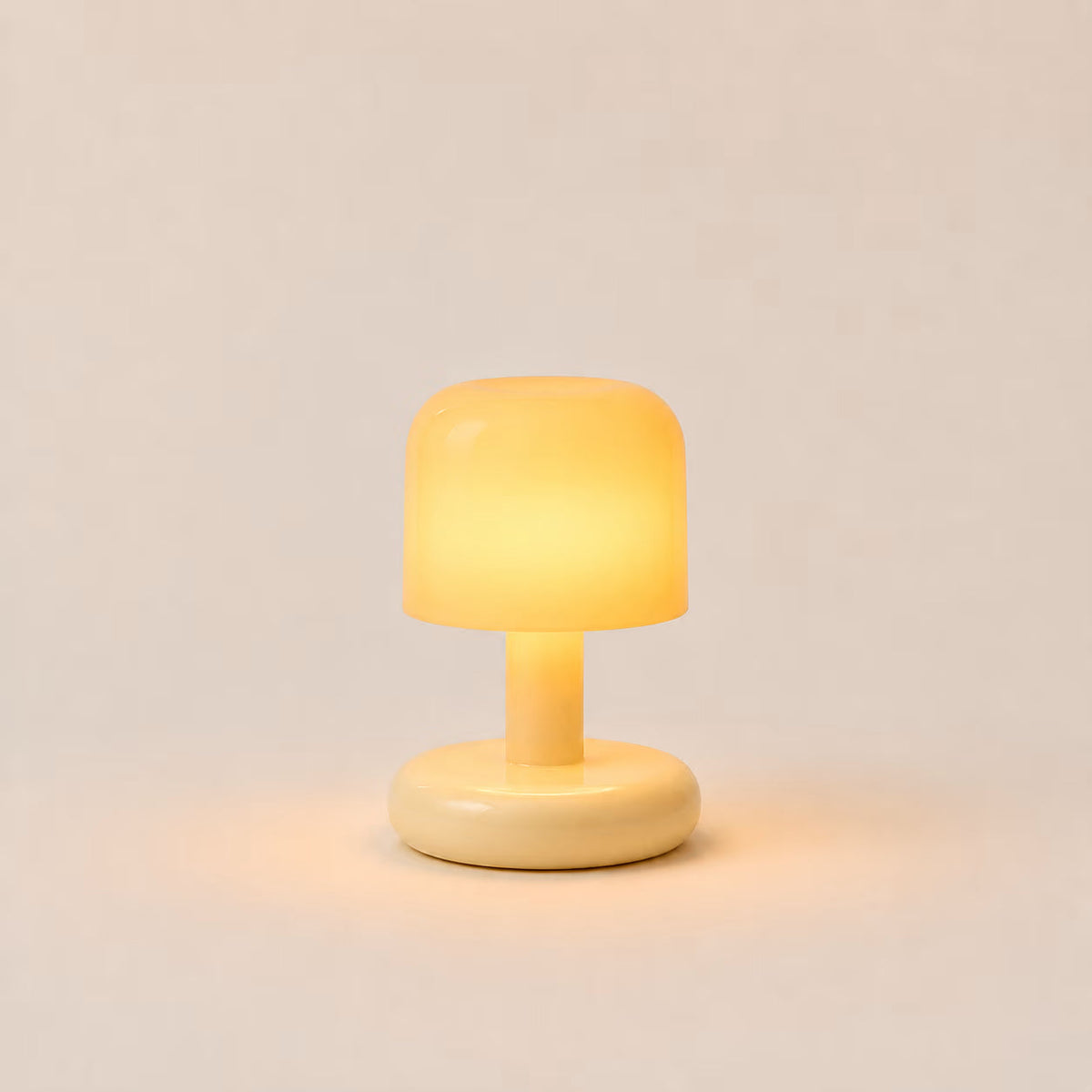 Mini Tafellamp met Zachte Gloed en Compact Batterijontwerp