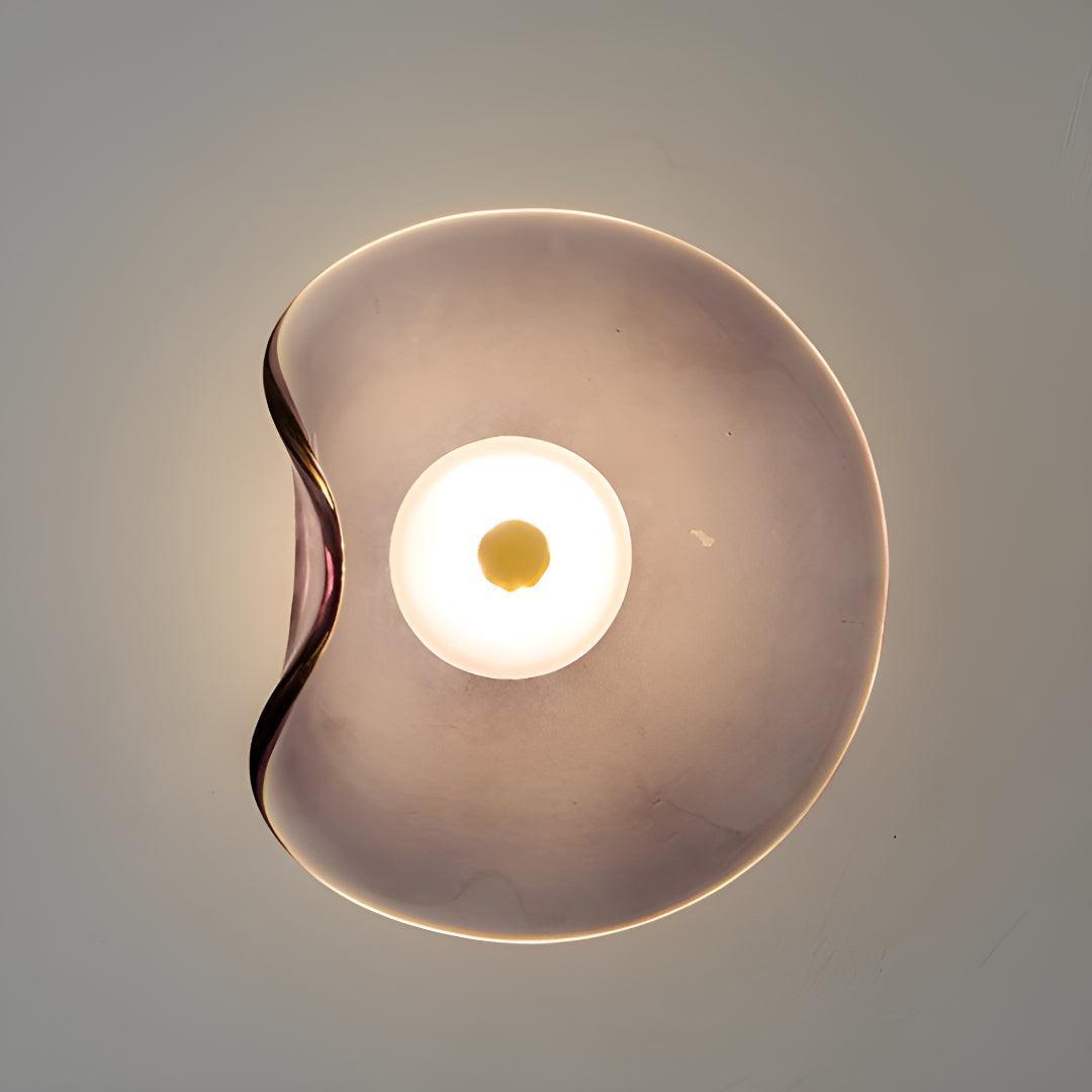 Moderne LED Wandlamp van Glas met Warmwit Licht