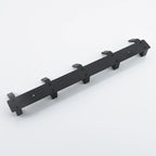 Aluminium Wall Hook Rail with Multiple Hooks for Bathroom and Entryway