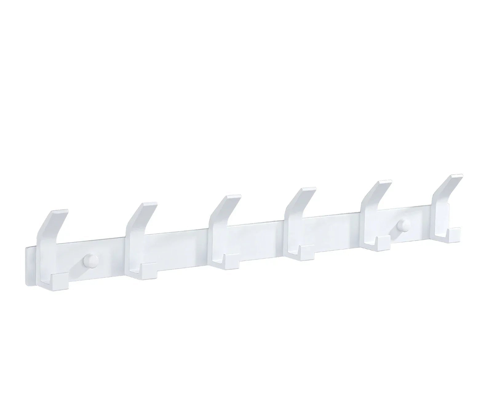 Aluminium Wall Hook Rail with Multiple Hooks for Bathroom and Entryway