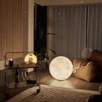 Maanvormige Vloerlamp Met Instelbare LED-Verlichting En Rustgevende Sfeer