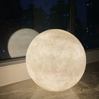Maanvormige Vloerlamp Met Instelbare LED-Verlichting En Rustgevende Sfeer
