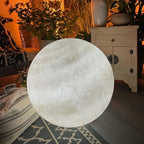 Maanvormige Vloerlamp Met Instelbare LED-Verlichting En Rustgevende Sfeer