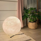 Maanvormige Vloerlamp Met Instelbare LED-Verlichting En Rustgevende Sfeer