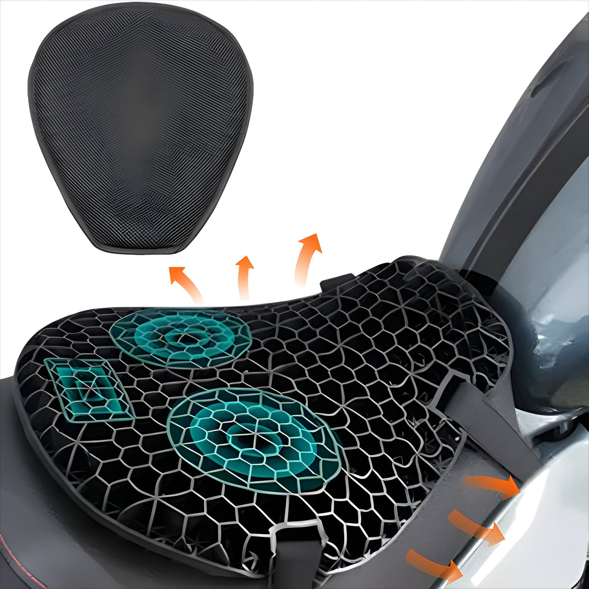 Motorzitkussen Met Gel Voor Comfortabele Lange Ritten