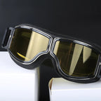 Retro Motorbril Met Stevige Lens En Comfortabele Pasvorm Voor Heldere Ritervaring