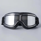Retro Motorbril Met Stevige Lens En Comfortabele Pasvorm Voor Heldere Ritervaring