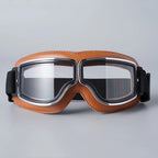Retro Motorbril Met Stevige Lens En Comfortabele Pasvorm Voor Heldere Ritervaring