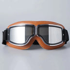 Retro Motorbril Met Stevige Lens En Comfortabele Pasvorm Voor Heldere Ritervaring