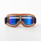 Retro Motorbril Met Stevige Lens En Comfortabele Pasvorm Voor Heldere Ritervaring