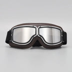 Retro Motorbril Met Stevige Lens En Comfortabele Pasvorm Voor Heldere Ritervaring