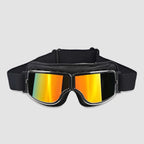 Retro Motorbril Met Stevige Lens En Comfortabele Pasvorm Voor Heldere Ritervaring