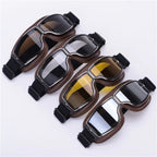 Retro Motorbril Met Stevige Lens En Comfortabele Pasvorm Voor Heldere Ritervaring