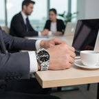 Heren Titanium Horloge met Krasbestendig Glas en Waterdichte Constructie