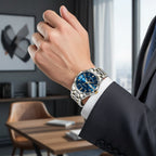 Heren Titanium Horloge met Krasbestendig Glas en Waterdichte Constructie