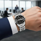 Heren Titanium Horloge met Krasbestendig Glas en Waterdichte Constructie