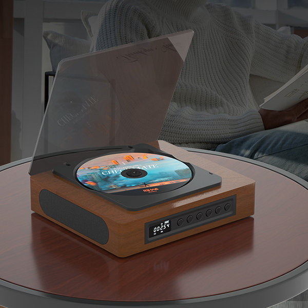 Retro CD‑Speler met Bluetooth en Compact Ontwerp